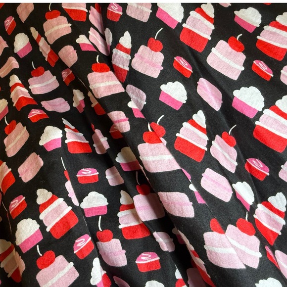 Kate Spade New York Cupcake Print Skirt Black Pink Red Girls 14Y KSCYG0469 - Picture 11 of 12